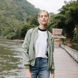 Madewell Side-Zip Bomber Jacket NEW